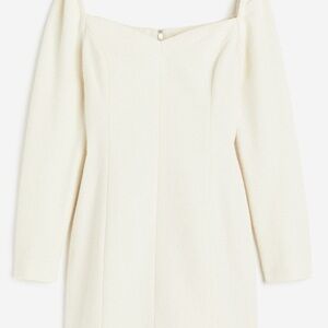 Elegant Off-Shoulder Cream Dress